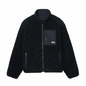 Stussy Sherpa Reversibile Jacket Black