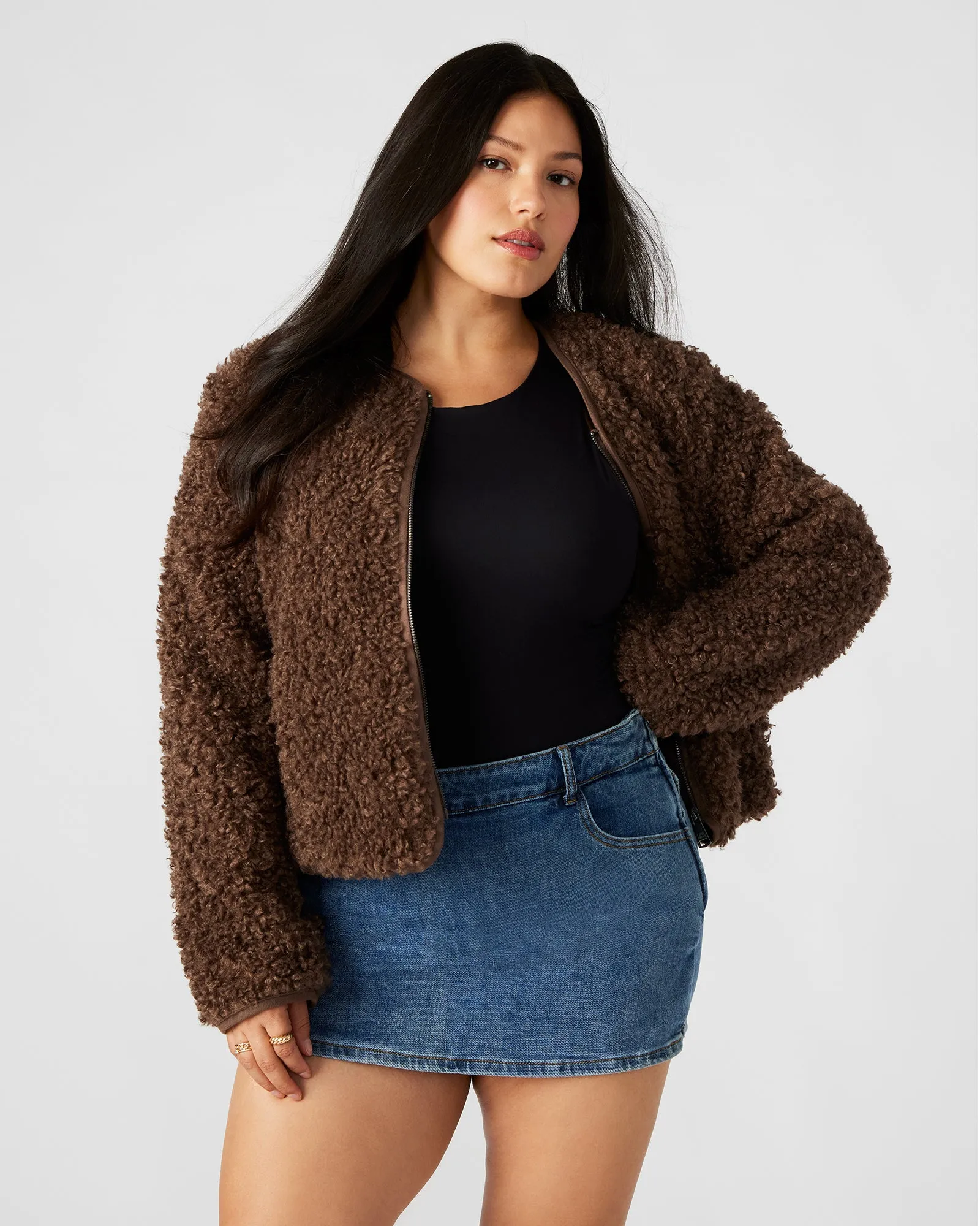 TEDDY JACKET COCOA