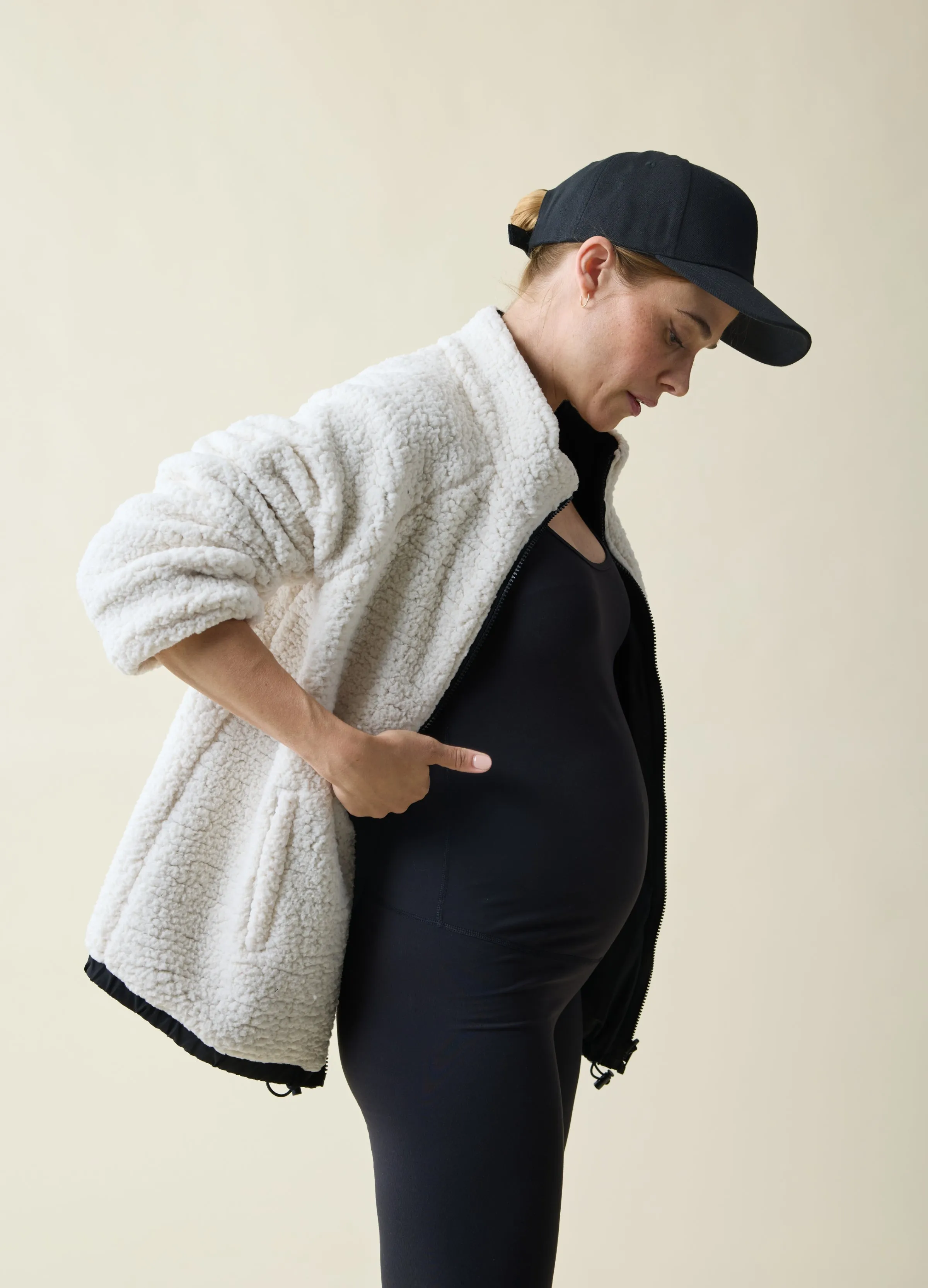 The Double Take Maternity Sherpa Jacket