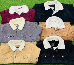 Unbranded corduroy Sherpa jacket 16 pcs