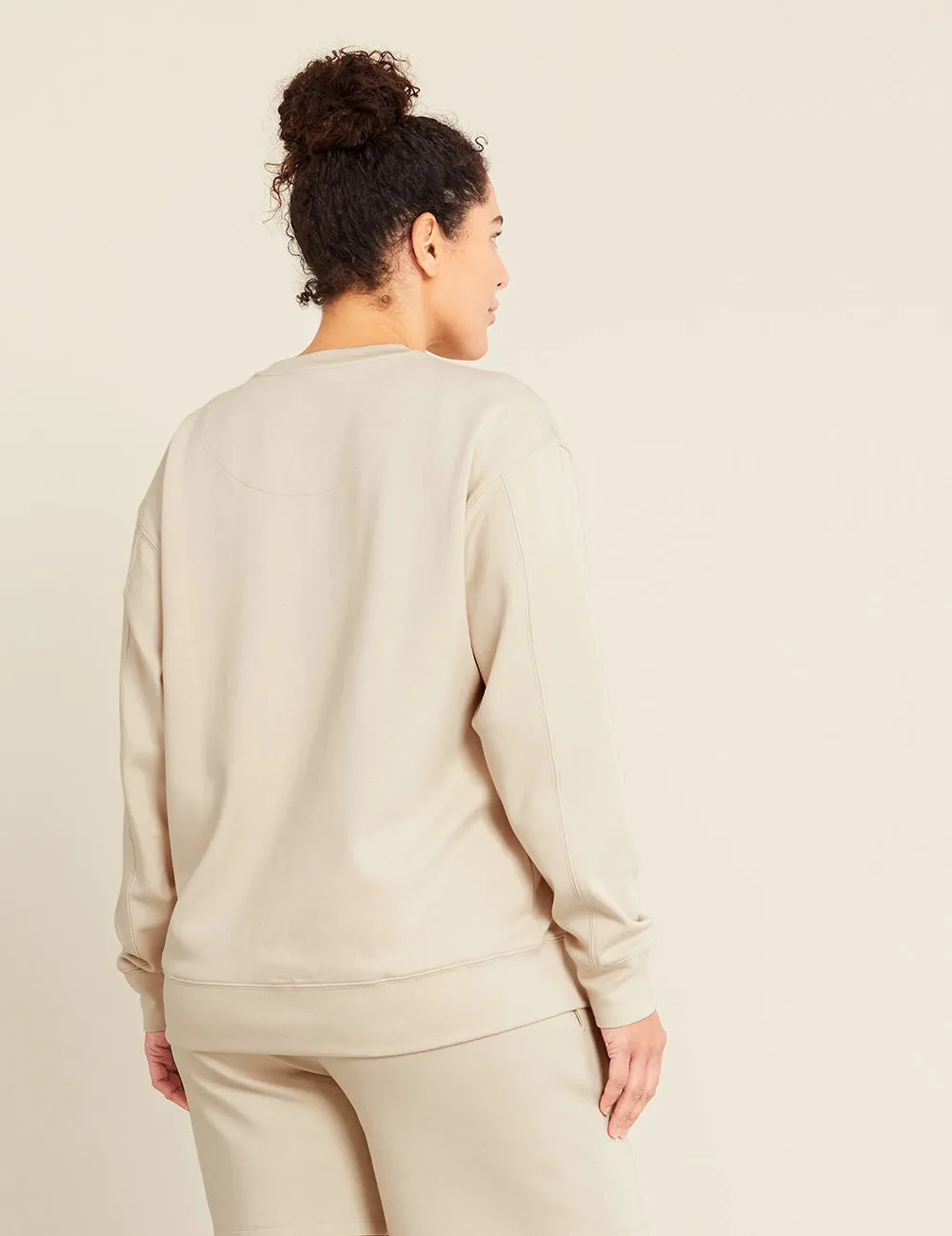 Unisex Crew Neck Sweater - Sand