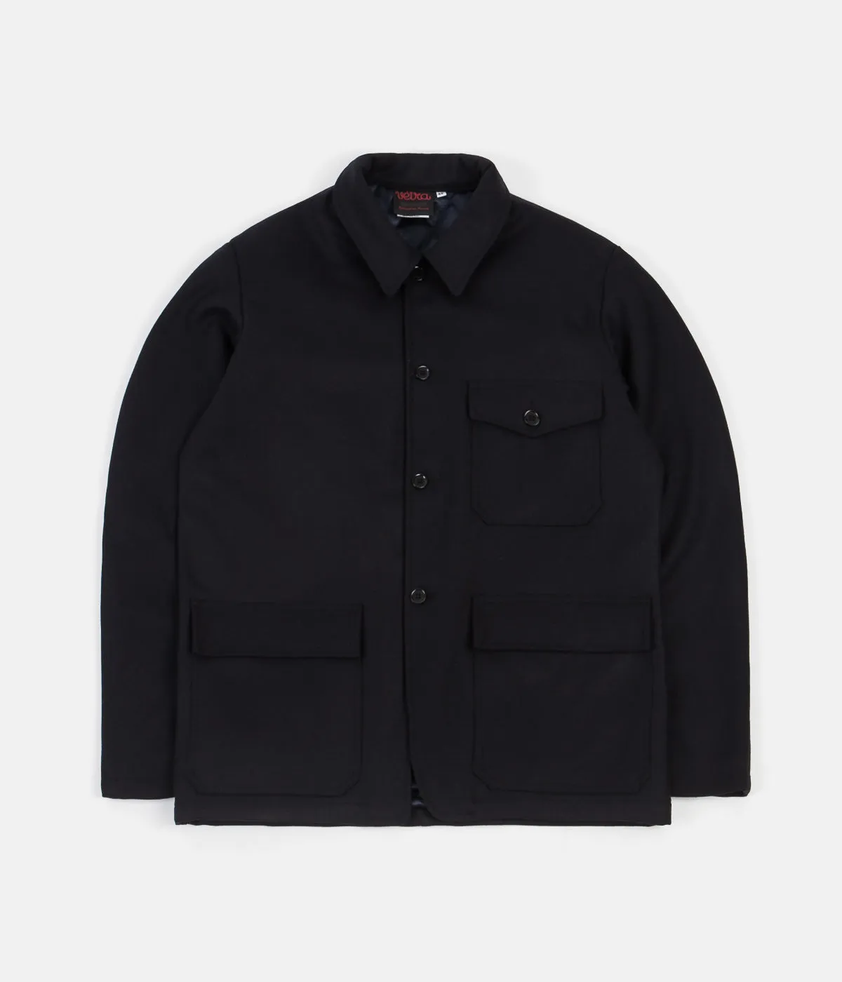 Vetra Quilted Melton Jacket - Navy