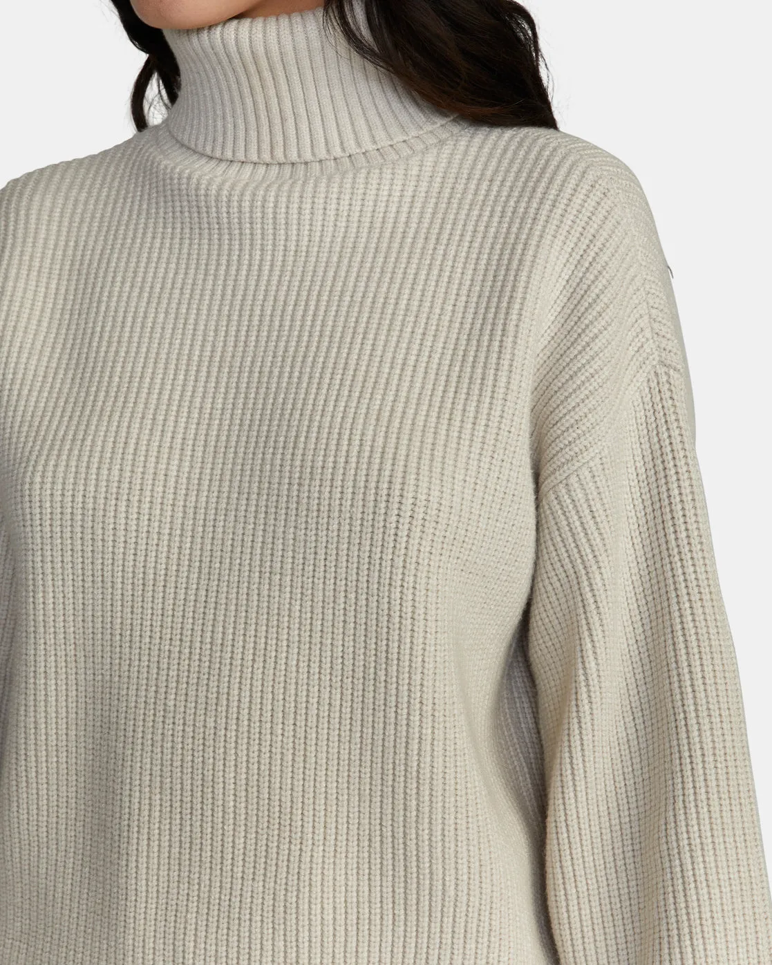 Vineyard Turtleneck Sweater - Oatmeal Heather