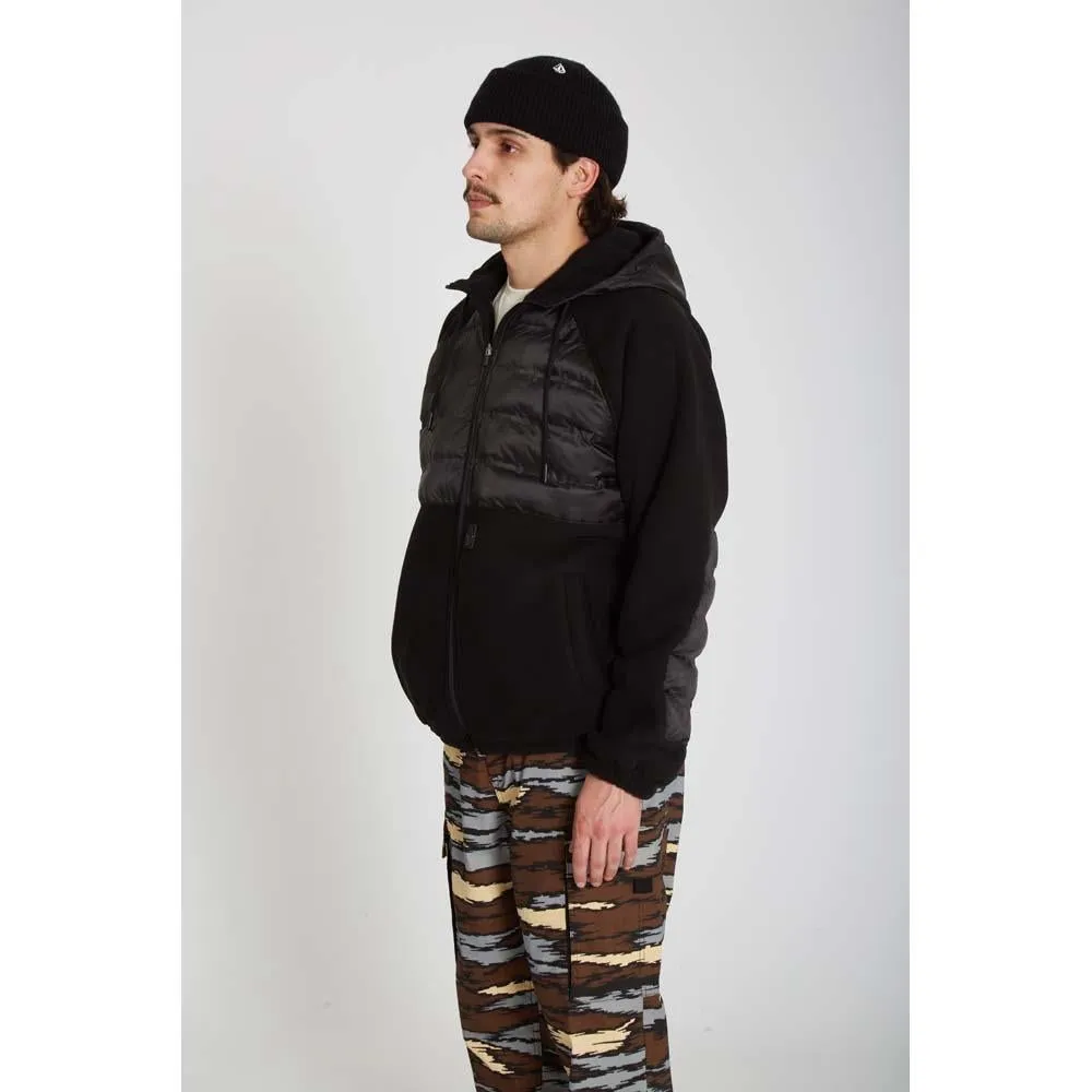 Volcom Muzzar Fuzzar Zip Lined Fleece Black