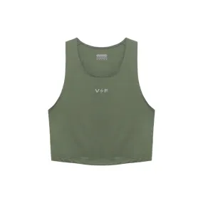 Volt and Fast Women's Bolt Sports Crop Top V2 - Olive