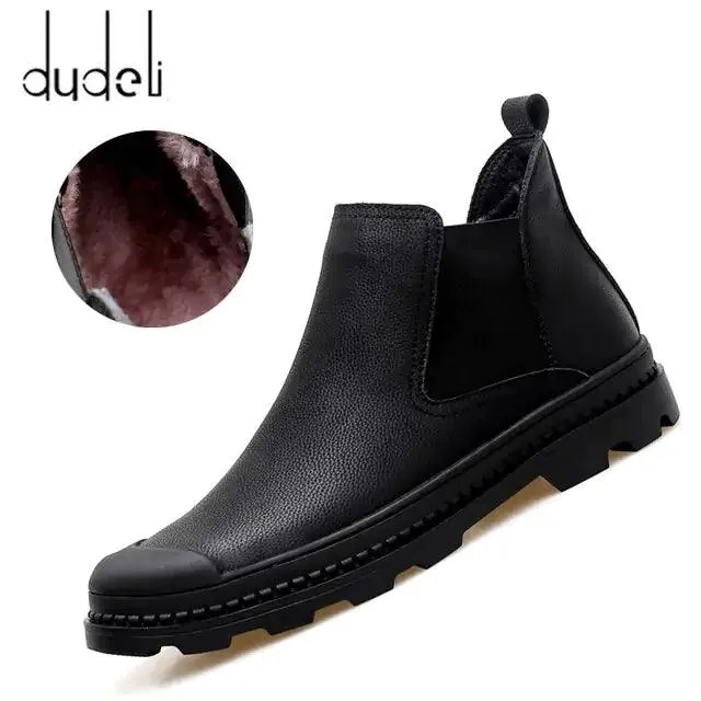 Warm Male Leather Shoes