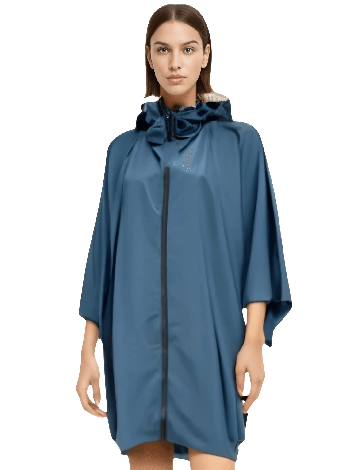 Women's Hooded Raincoat Waterproof Poncho