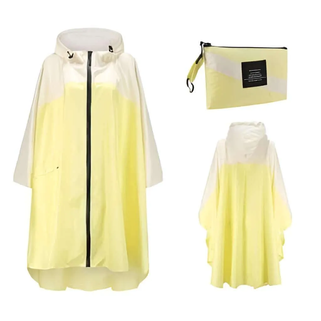 Women's Hooded Raincoat Waterproof Poncho