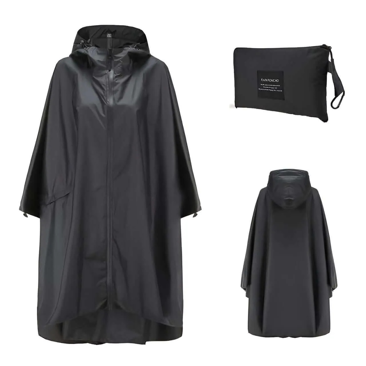 Women's Hooded Raincoat Waterproof Poncho