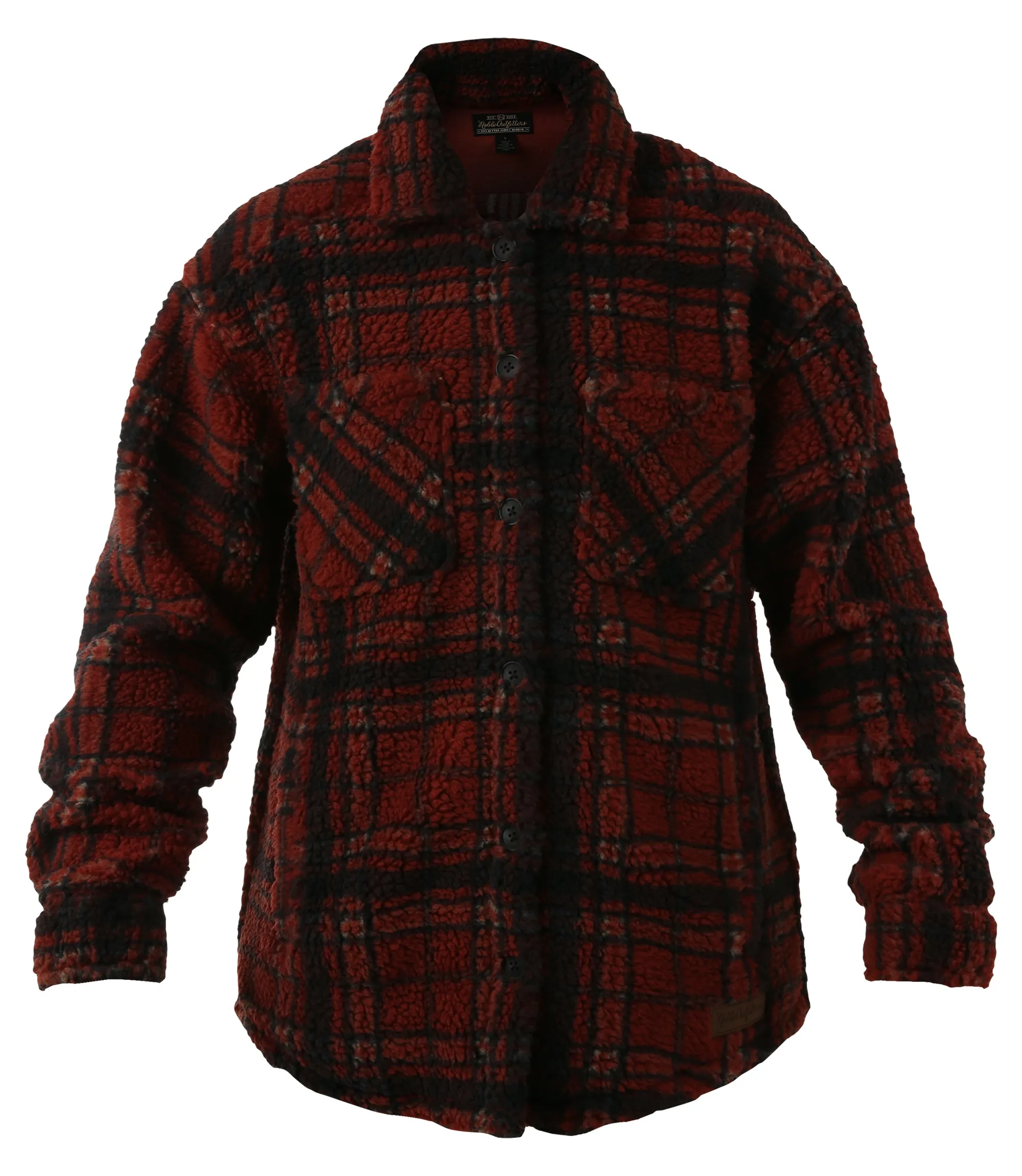 Women's Sherpa Button Front Shirt Jacket