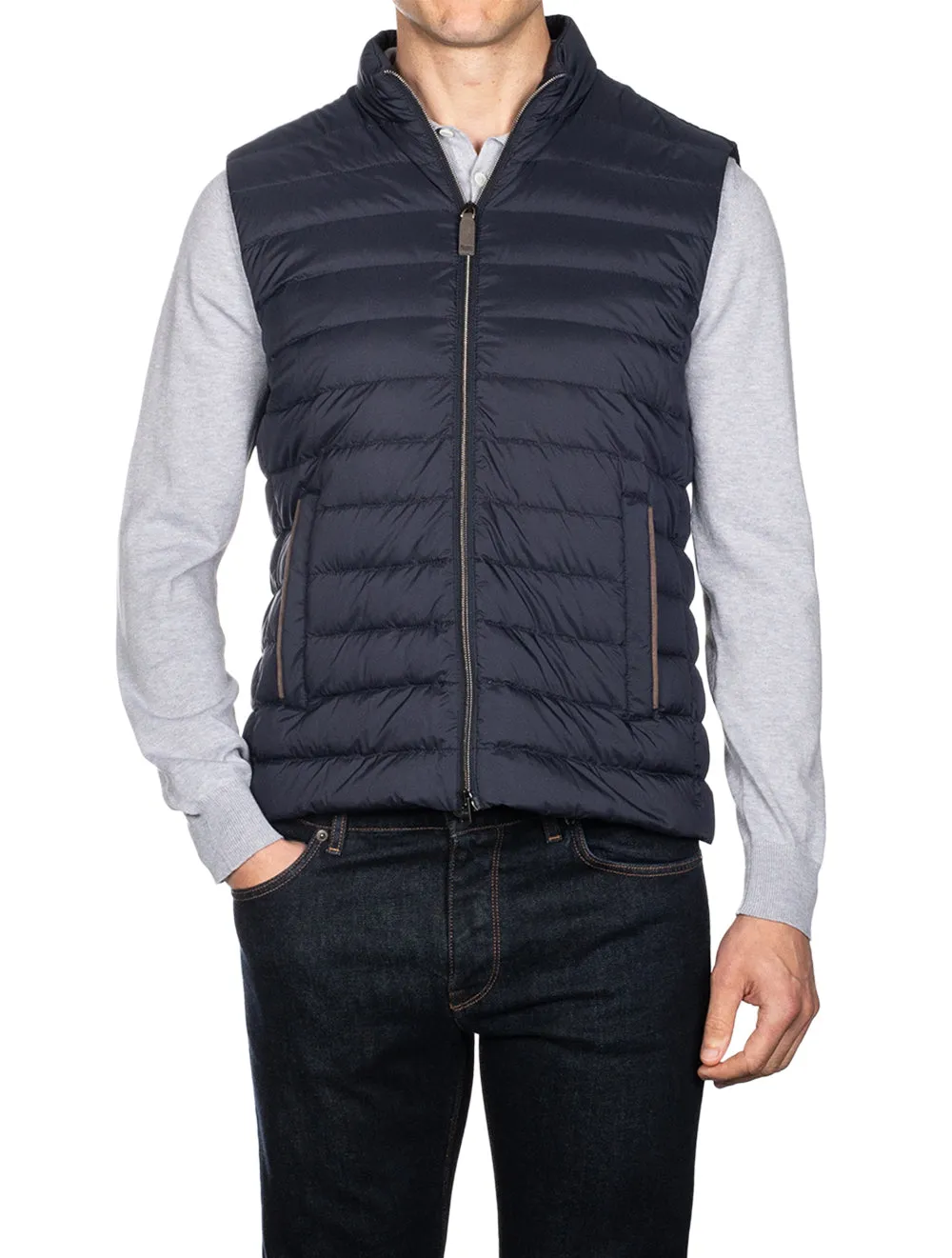 Woven Gilet Blue